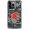 NHL Calgary Flames Camo iPhone 16 Pro Clear Case